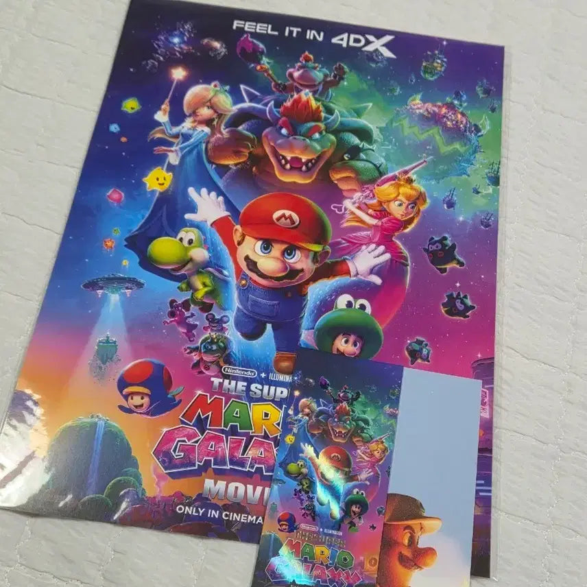 [BUNJANG] Super Mario Bros. Movie CGV Poster + TTT Bundle Set / 슈퍼마리오 마리오 cgv 포스터+ttt 일괄