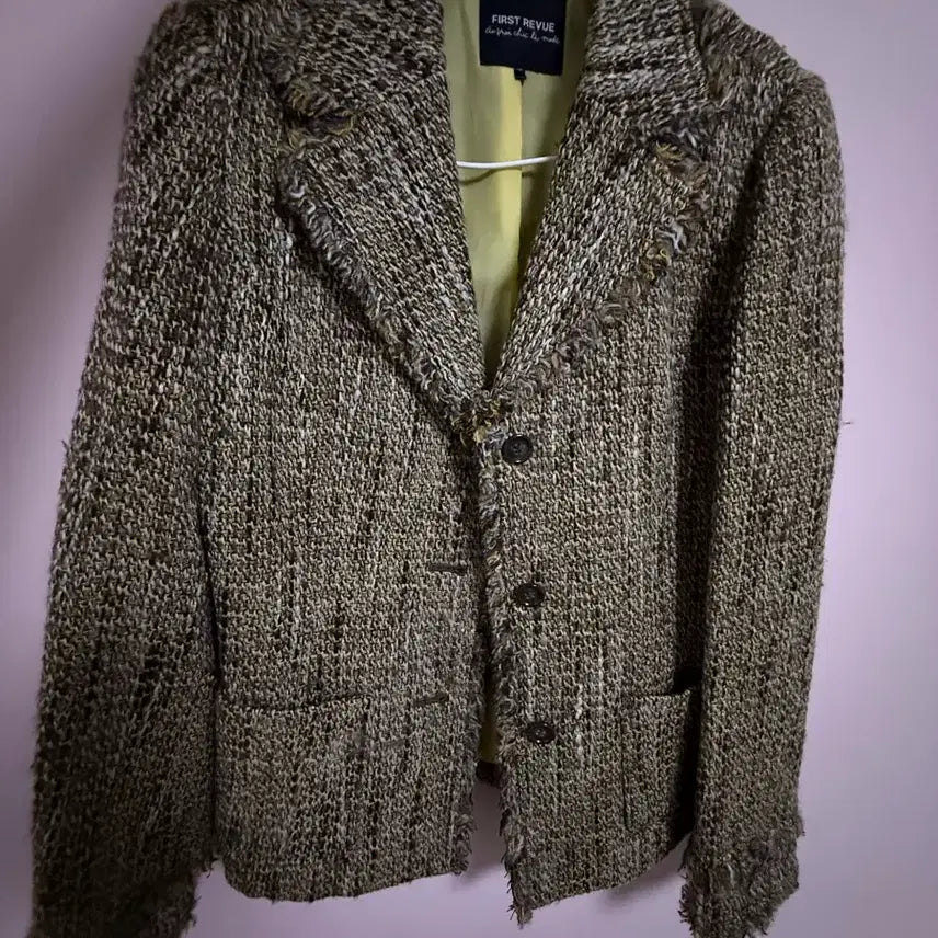 [BUNJANG] Vintage Tweed Jacket - Women's Outerwear / 겨울 트위드 자켓 여성 아우터