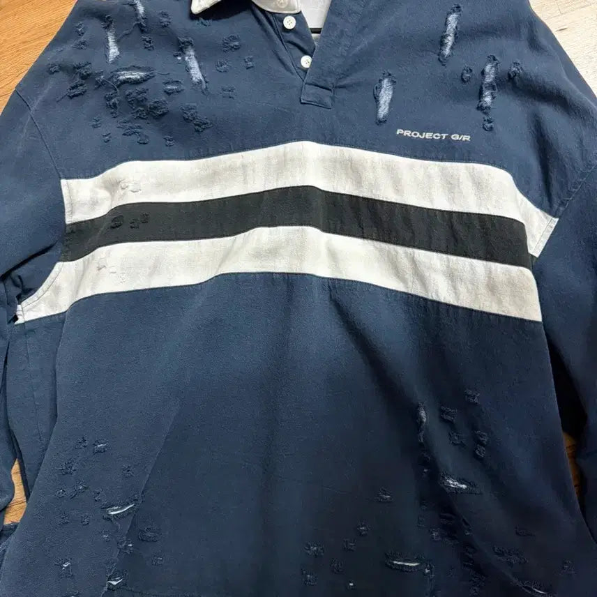 [BUNJANG] Project GR Polo Shirt Navy Size 1 / 프로젝트지알 폴로 셔츠 네이비 1사이즈