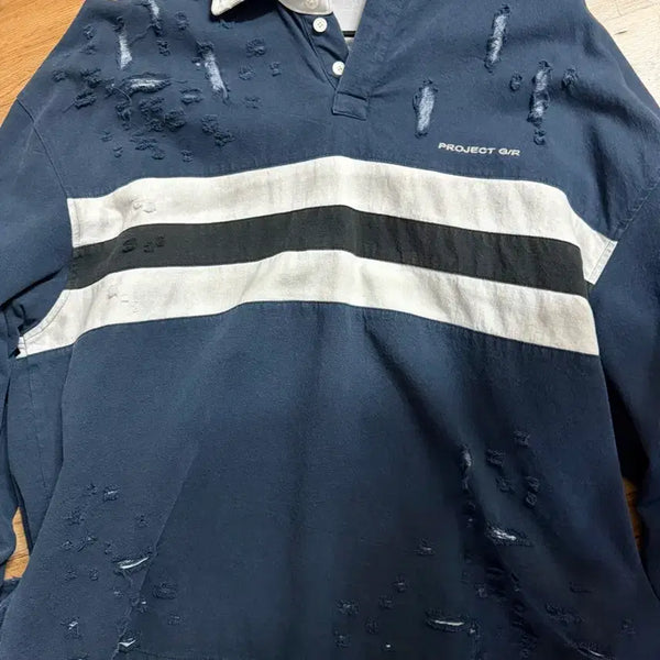 [BUNJANG] Project GR Polo Shirt Navy Size 1 / 프로젝트지알 폴로 셔츠 네이비 1사이즈