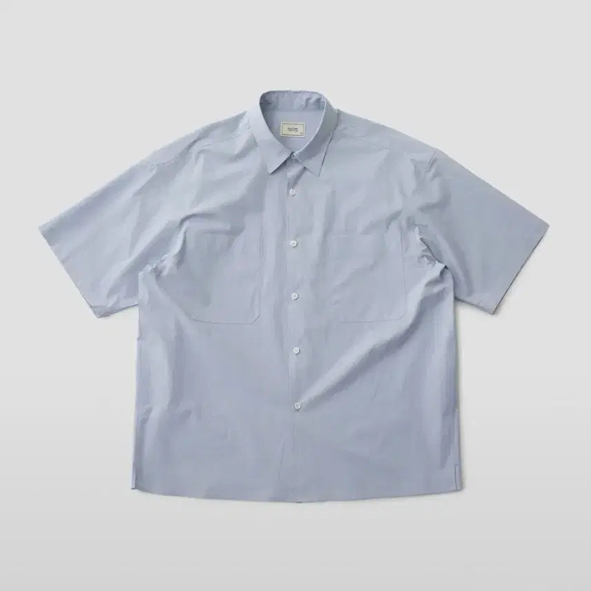 [BUNJANG] Another Office Short Sleeve Shirt (Hazy Sky) Size 0 / 어나더오피스 반팔 셔츠 (Hazy Sky) 0사이즈