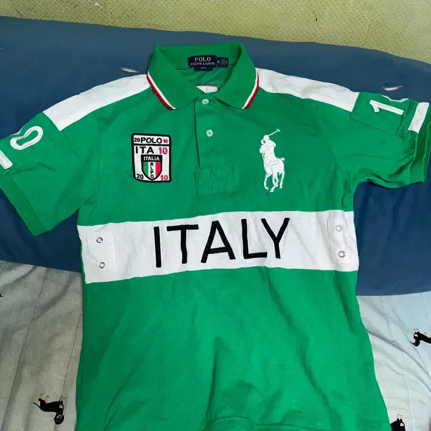[BUNJANG] Polo Ralph Lauren Big Pony Chief Keef Italia Polo T-Shirt M / 폴로 빅포니 치프키프 이탈리아 카라티 M