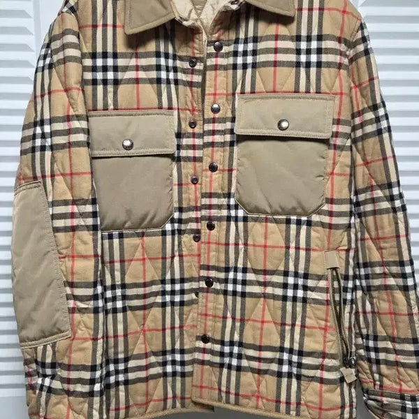 [BUNJANG] Burberry Quilted Check Jacket Size 54 (Fits 105-110) / 버버리 퀄팅  체크쟈켓 54사이즈 (105~110)