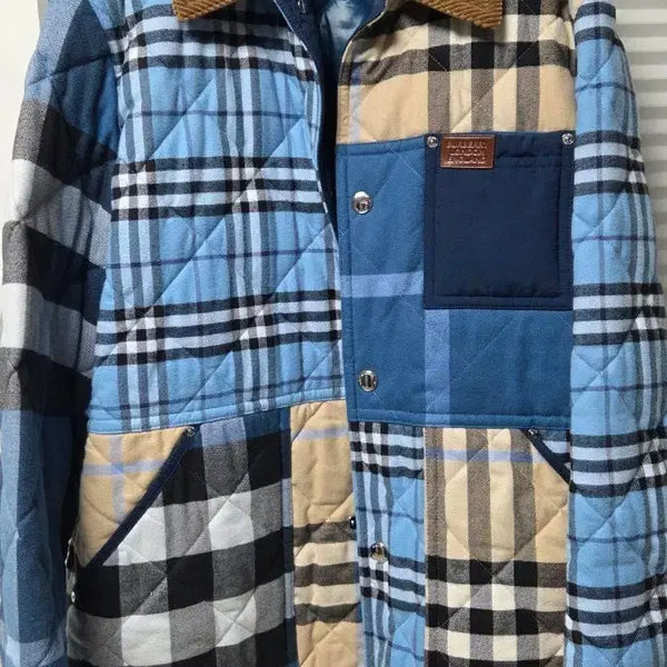 [BUNJANG] Burberry Quilted Patchwork Check Jacket Large / 버버리 퀄팅  패치워크 체크쟈켓  라지 사이즈 (105~110)