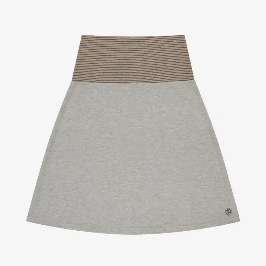 [BUNJANG] KOSEIO Stripe Skirt Melange Gray / 코이세이오 스프라이프 스커트 멜란지그레이