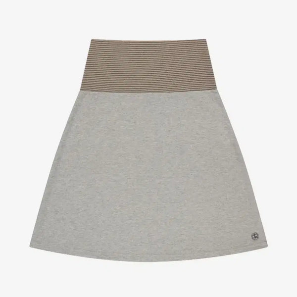 [BUNJANG] KOSEIO Stripe Skirt Melange Gray / 코이세이오 스프라이프 스커트 멜란지그레이
