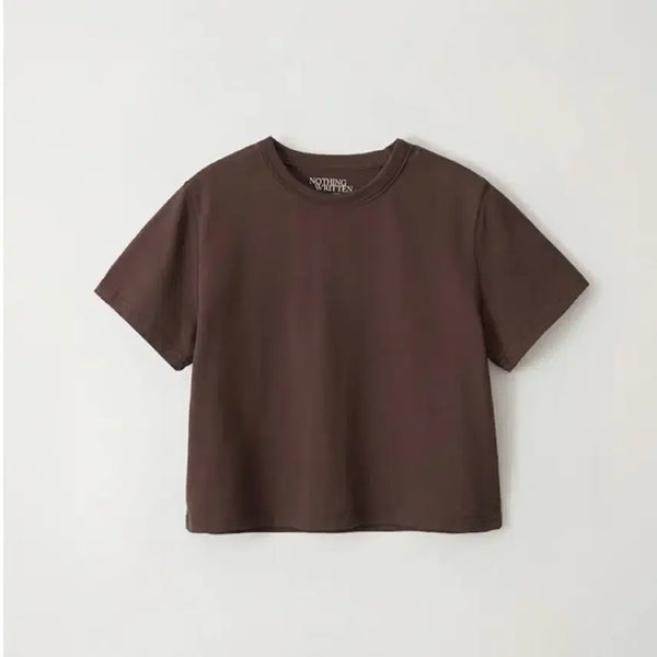 [BUNJANG] Nothing Written Bobba Cotton T-shirt (Brown) / 낫띵리튼 Bobba cotton t-shirt(Brown)