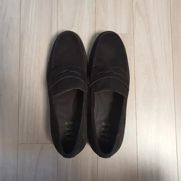 [BUNJANG] Daks Suede Loafers Dark Brown Size 260 / 새상품 닥스 스웨이드 로퍼 구두 다크브라운 260