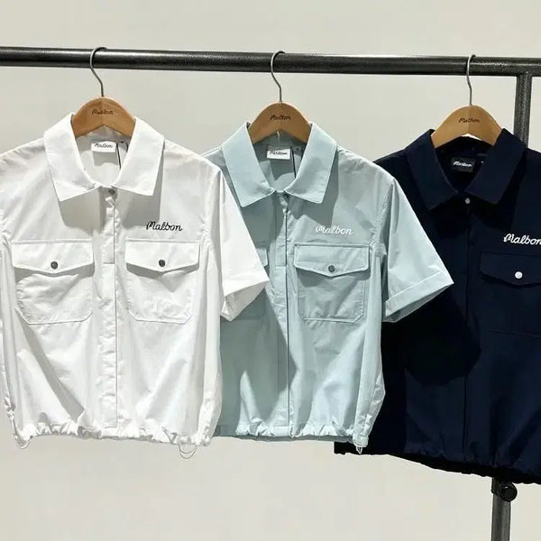 [BUNJANG] Malbon Women's Short Sleeve String Jacket / MALBON 말본 여성 반팔 스트링 자켓