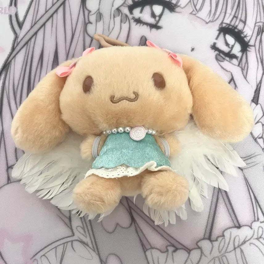 [BUNJANG] Moka Sweet Cafe Mascot Doll Keychain Cinnamoroll / 모카 스위트카페 마스코트 인형 키링 시나모롤