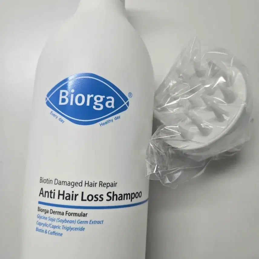 [BUNJANG] Bioga Biotin Hair Loss Relief Shampoo 1000ml + Scalp Brush / 바이오가 바이오틴 탈모완화샴푸 1000ml + 두피브러쉬