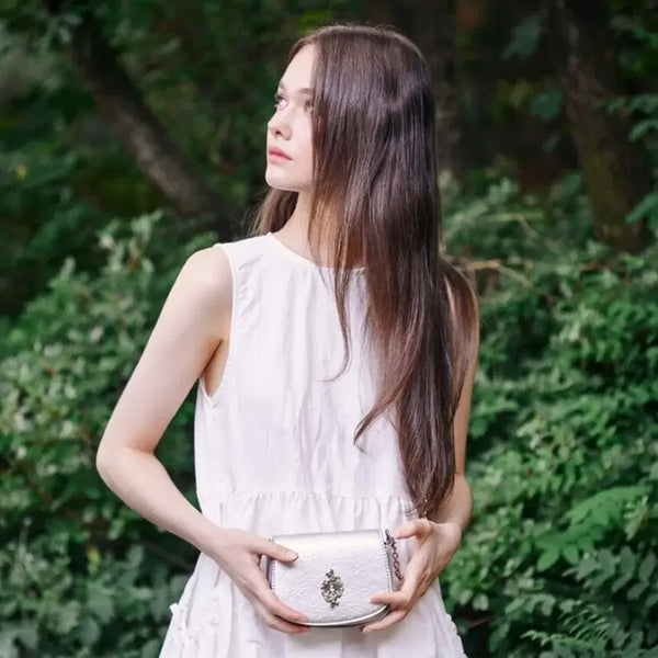 [BUNJANG] Clécelleste Atelier Mini Bag Silver / 클레셀레스트 아틀리에 미니백 실버