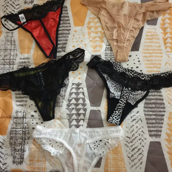 [BUNJANG] Vivian 5-Piece Thong Set / 비비안 티팬티 5장 일괄 2만원에 팝니다