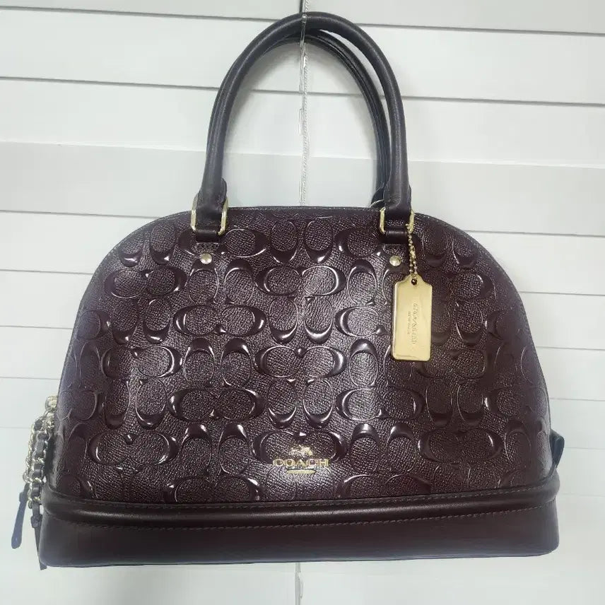 [BUNJANG] Coach Signature Pattern Leather Tote Bag / 코치 토트백