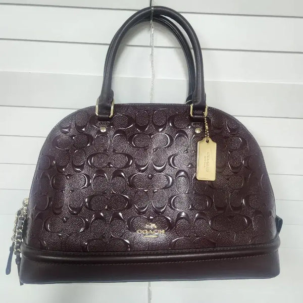 [BUNJANG] Coach Signature Pattern Leather Tote Bag / 코치 토트백