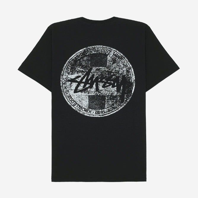 [BUNJANG] Stussy Dot Stamp Short Sleeve T-Shirt (White/Black) / 정품/새상품) 스투시 닷 스탬프 반팔 티셔츠 남녀공용 (화이트 / 블랙)