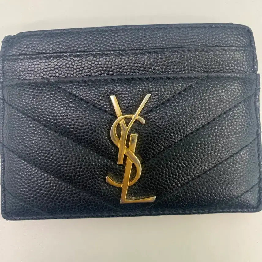 [BUNJANG] Saint Laurent Matelassé Card Wallet / 생로랑 마틀라세 카드지갑