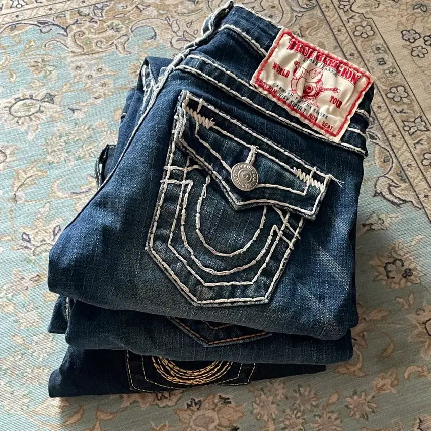 [BUNJANG] True Religion Low Rise Bootcut Jeans (3 Variations) / 트루릴리전 로우라이즈 부츠컷 바지 3종 조이 릴리