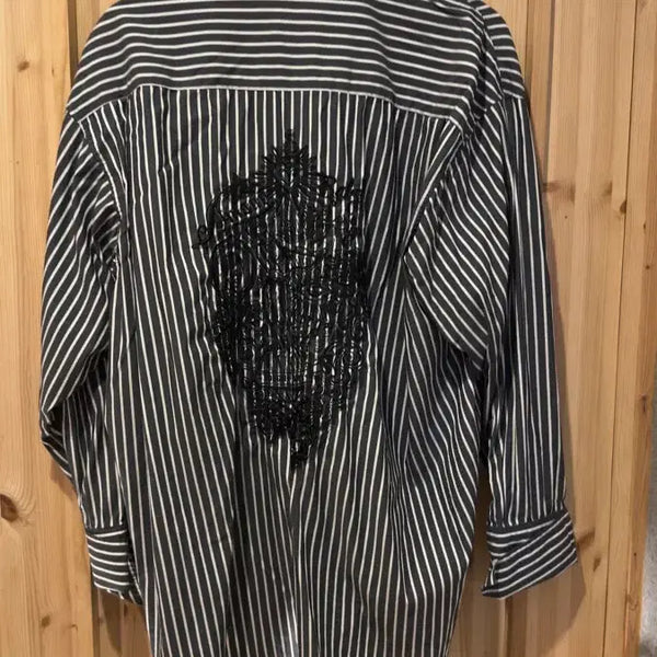 [BUNJANG] Songzio Homme Striped Shirt / SONGZIO 송지오옴므 스트라이프 셔츠