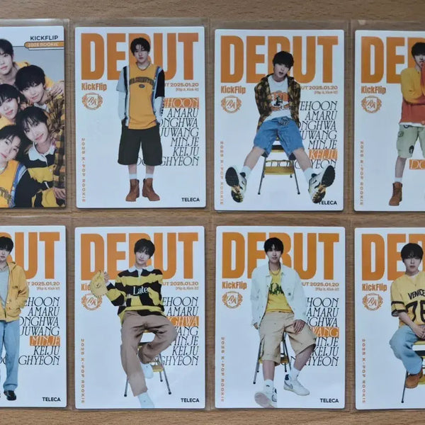 [BUNJANG] Terika KPOP Rookie Kickflip Magazine + Team Card Bundle Set / 2025 테레카 KPOP 루키 킥플립 매거진 + 팀카드 8장랏 판매합니다.