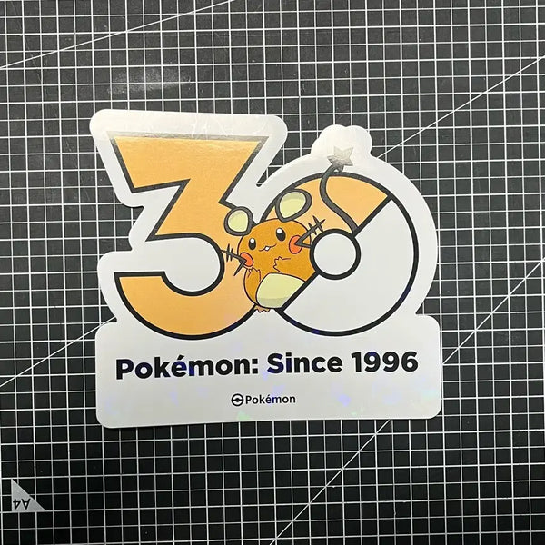 [BUNJANG] Pokemon 30th Anniversary Dedenne Logo Sticker / 포켓몬 30주년 로고 스티커 데덴네 팝니다