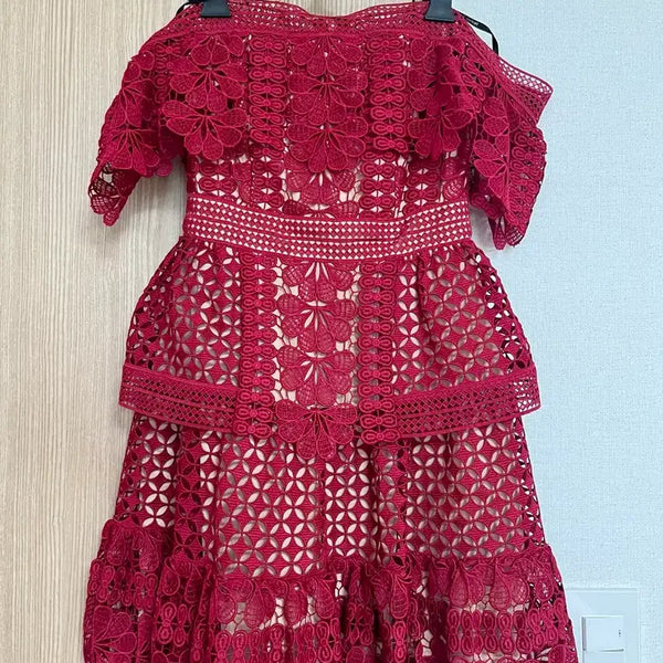 [BUNJANG] Self-Portrait Off-Shoulder Dress UK 6 / 셀프포트레이트 원피스