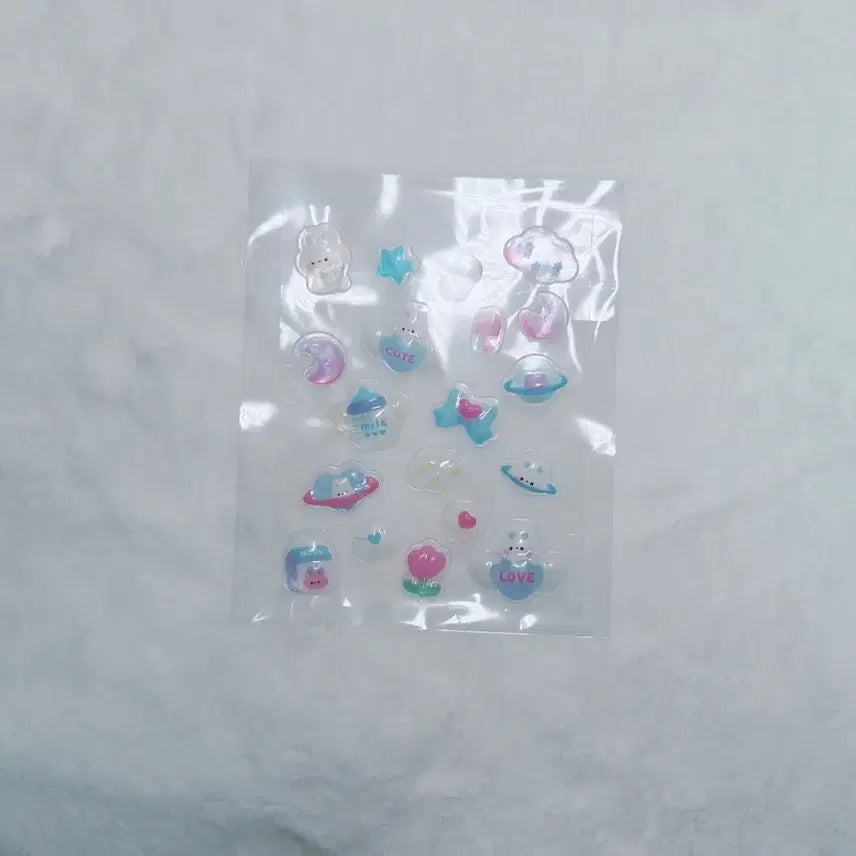 [BUNJANG] 3D Mini Bongbong Sticker / 3D미니 봉봉 스티커