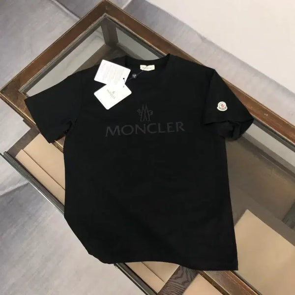 [BUNJANG] Moncler Lettering Logo Cotton Short Sleeve T-Shirt / 몽클레어  레터링 로고 코튼 반팔 티셔츠