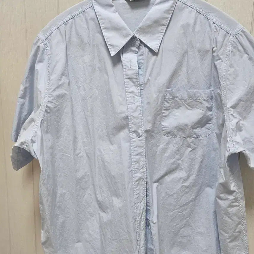 [BUNJANG] Pure Da Clear Double Stitch Summer Shirt / 퓨어다 클리어 더블스티치 썸머셔츠