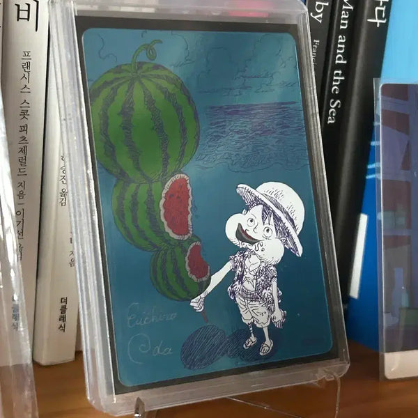 [BUNJANG] One Piece Natsukomi Watermelon Luffy Metallic Card / 원피스 나츠코미 수박루피