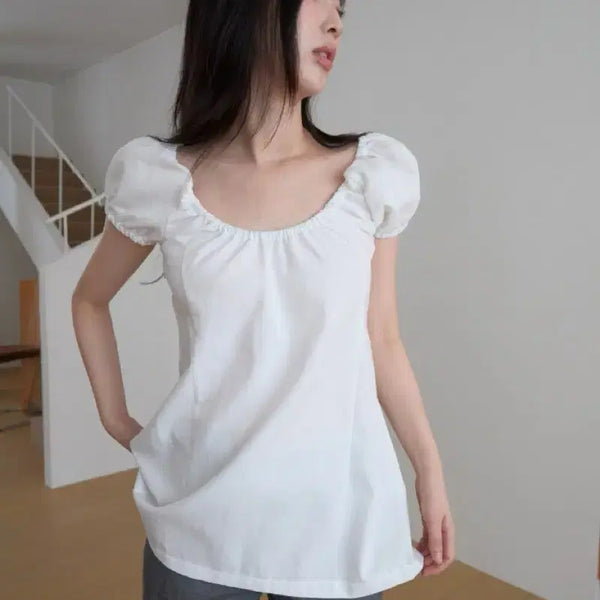 [BUNJANG] SoEz Off-Shoulder Blouse / 소에즈 오프숄더 블라우스