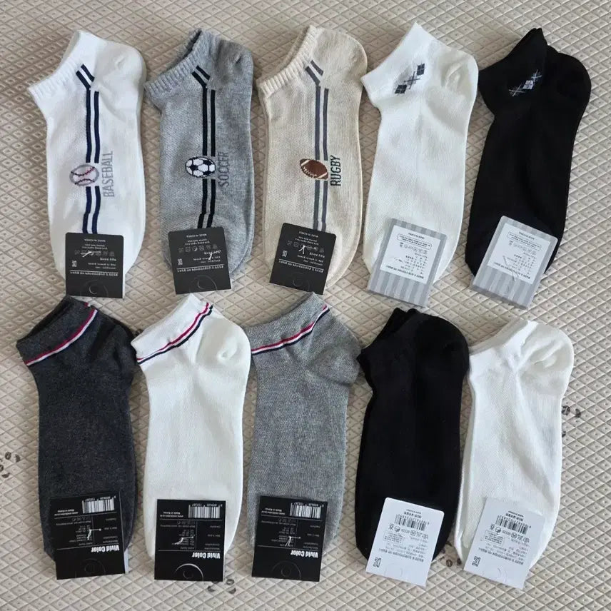 [BUNJANG] Men's Mesh Socks (10 Pairs) - New / 국산 *남성양말* 메쉬*10컬레 *새제품 *