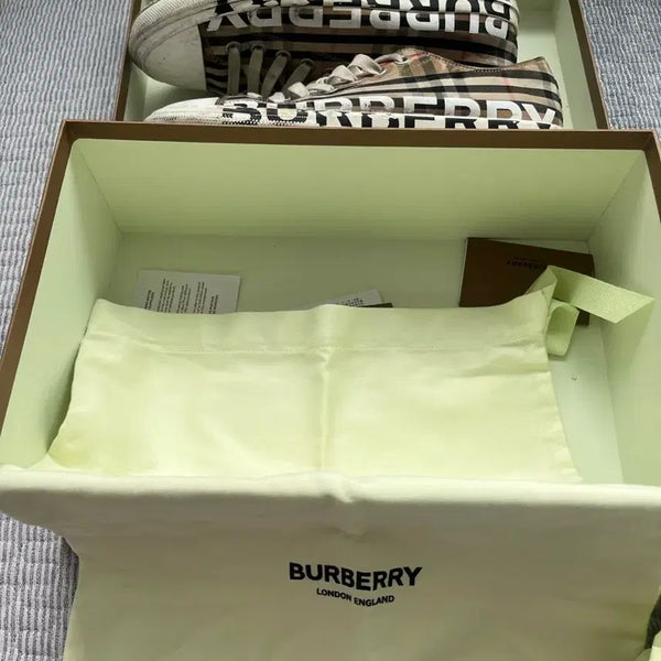 [BUNJANG] Burberry Logo Print Sneakers Size 280 / 버버리 로고프린트 스니커즈 운동화 사이즈 280