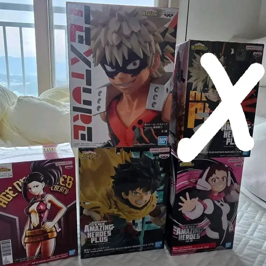 [BUNJANG] My Hero Academia Figure 4-Type Bundle Set / 나의 히어로 아카데미아 피규어 4종 일괄