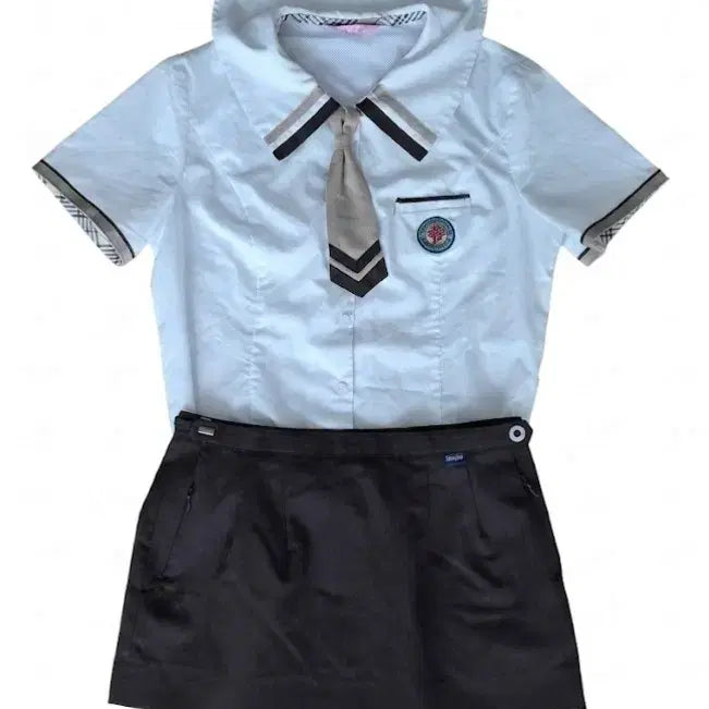 [BUNJANG] Jamsil Girls' High School Summer Uniform Set / 예쁜 여자교복 하복교복 짧치세트u38(구, 잠실여고)