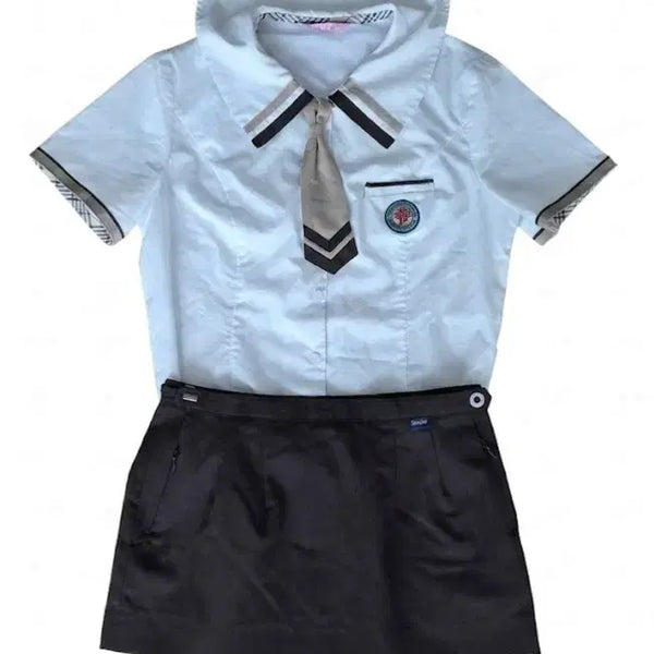 [BUNJANG] Jamsil Girls' High School Summer Uniform Set / 예쁜 여자교복 하복교복 짧치세트u38(구, 잠실여고)