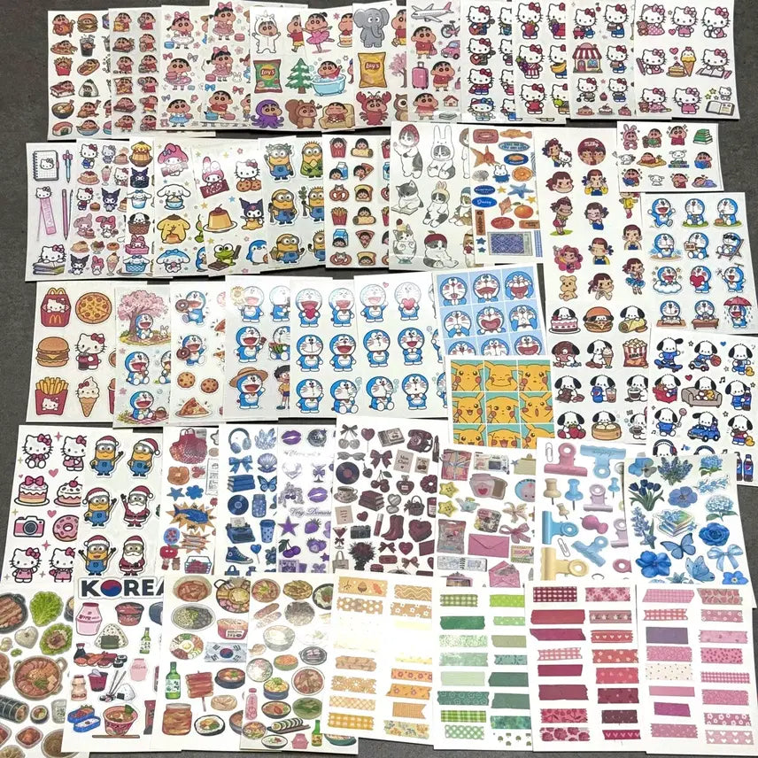 [BUNJANG] Diary Decor Sticker Set (528 pcs) Bundle / 다꾸 인쇄소 스티커(인스, 인믹) 528장 일괄 판매