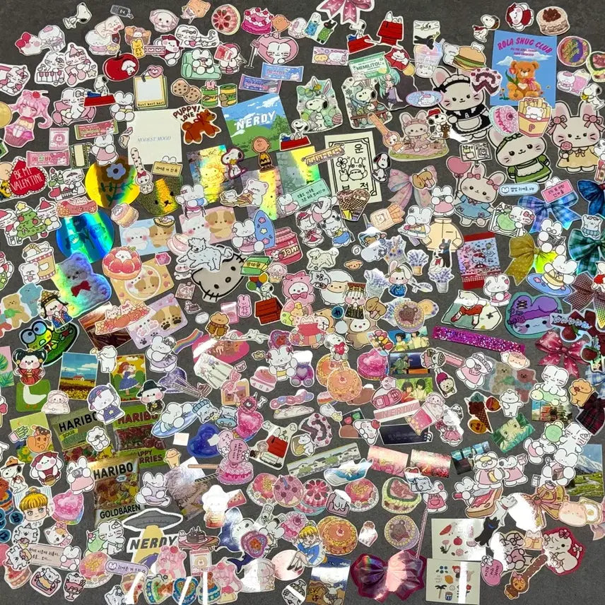 [BUNJANG] 600 Cut Die-Cut Sticker Bundle / 인스컷(다꾸 스티커) 600컷 일괄 판매