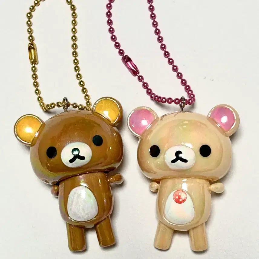 [BUNJANG] Rilakkuma & Korilakkuma Dangling Keychain Set / 라락쿠마 코리락쿠마 달랑이 키링 세트