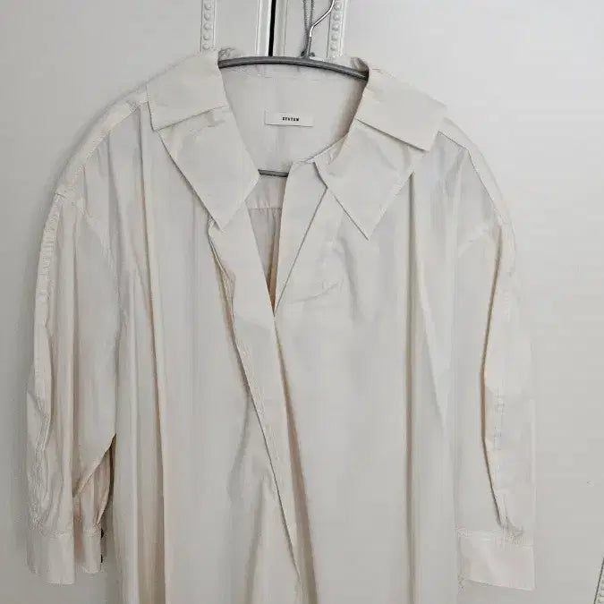 [BUNJANG] System Oversized Fit Shirt Ivory / 시스템 오버핏 셔츠