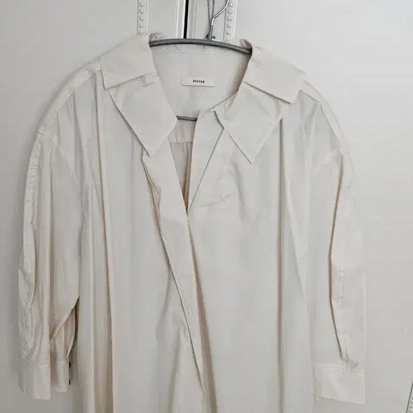 [BUNJANG] System Oversized Fit Shirt Ivory / 시스템 오버핏 셔츠
