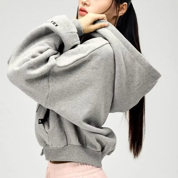 [BUNJANG] Xexymix Napping Hood Zip-Up Melange Grey / (새제품)젝시믹스 내핑 후드 집업 XA5127N 멜란지그레이
