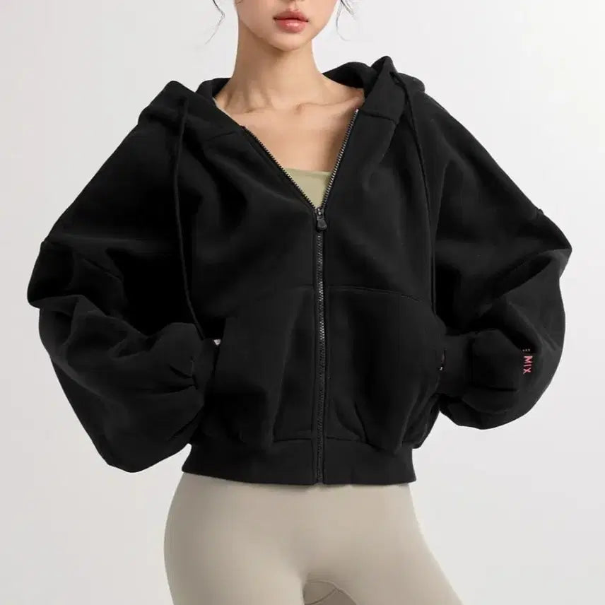 [BUNJANG] Xexymix Nap Hoodie Zip-up Black / (새제품)젝시믹스 내핑 후드 집업 XA5127N 블랙