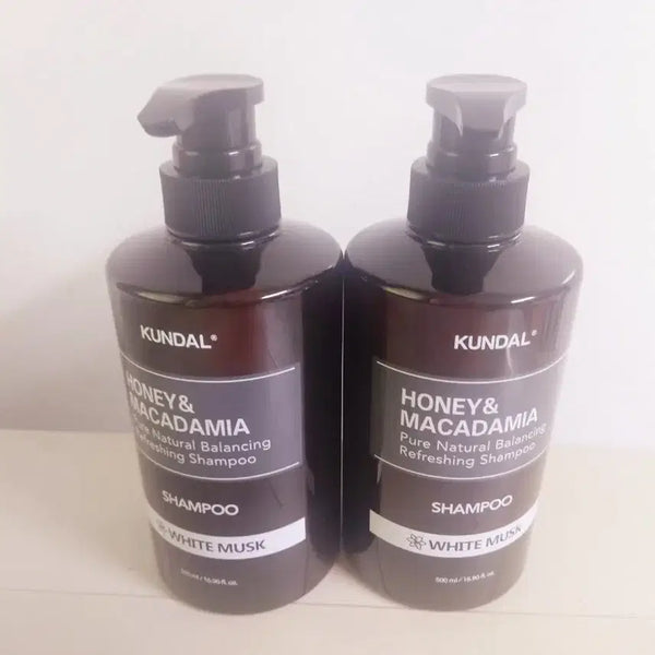 [BUNJANG] Kundal Honey & Macadamia Nature Shampoo (White Musk) - 500ml, Set of 2 / 쿤달샴푸500ml 2개일괄