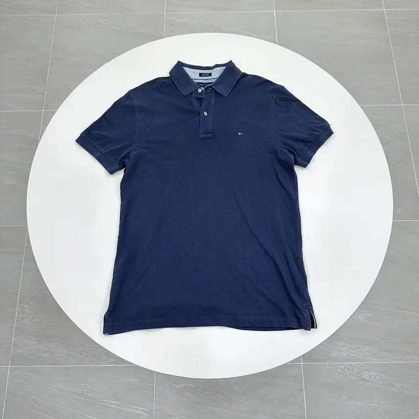 [BUNJANG] Tommy Hilfiger Pigment PK Polo Shirt Navy M / 타미힐피거 피그먼트 PK 카라티 네이비 M 95