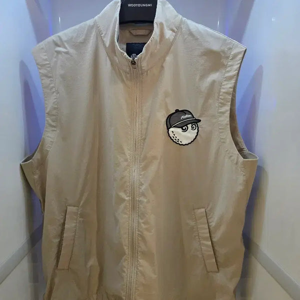 [BUNJANG] Malbon Golf Men's Vest (Beige) / 말본골프 남성 베스트 (베이지)  백화점 구매