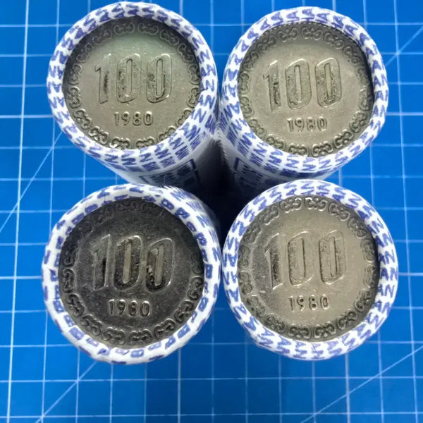 [BUNJANG] 1980 100 Won Coin 4-Roll Bundle Set / 100원 80년 200개 4롤 일괄