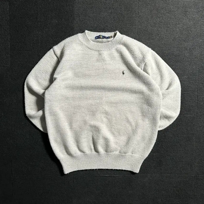 [BUNJANG] Polo Ralph Lauren Grey Knit Sweater M / 폴로 랄프로렌 그레이 니트 M