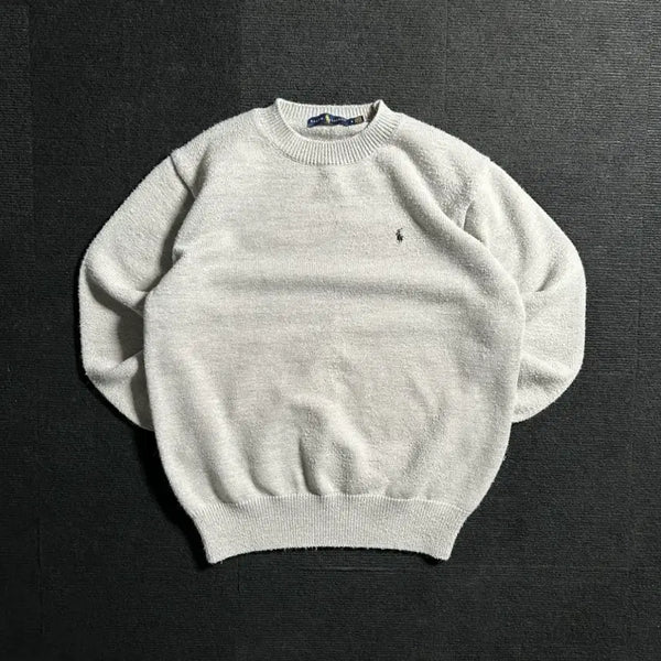 [BUNJANG] Polo Ralph Lauren Grey Knit Sweater M / 폴로 랄프로렌 그레이 니트 M