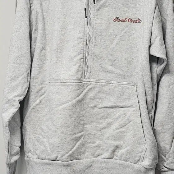 [BUNJANG] GO STUDIO Light Grey Half-Zip Hoodie / 골스튜디오 후드티 라이트그레이